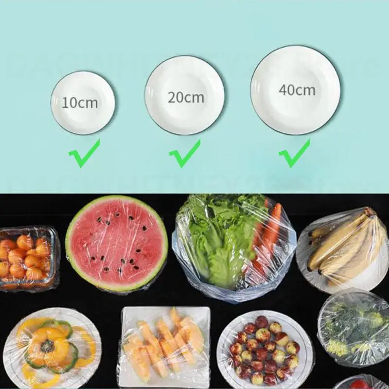 Кухонная сумка для хранения свежих продуктов одноразовая крышка еды пластиковая