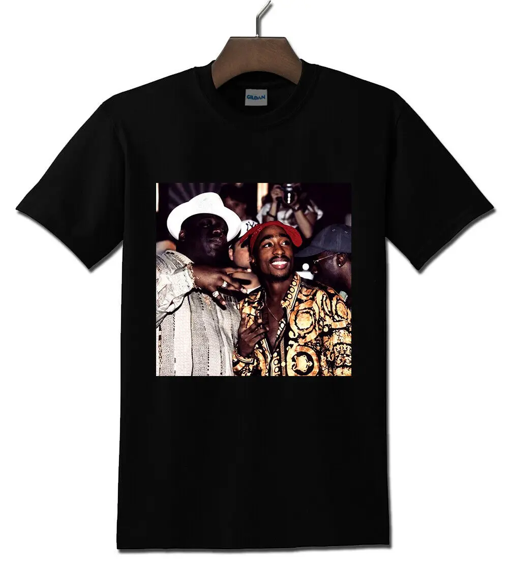 

Винтажная черная футболка Tupac с Biggie, Размеры S - 5Xl