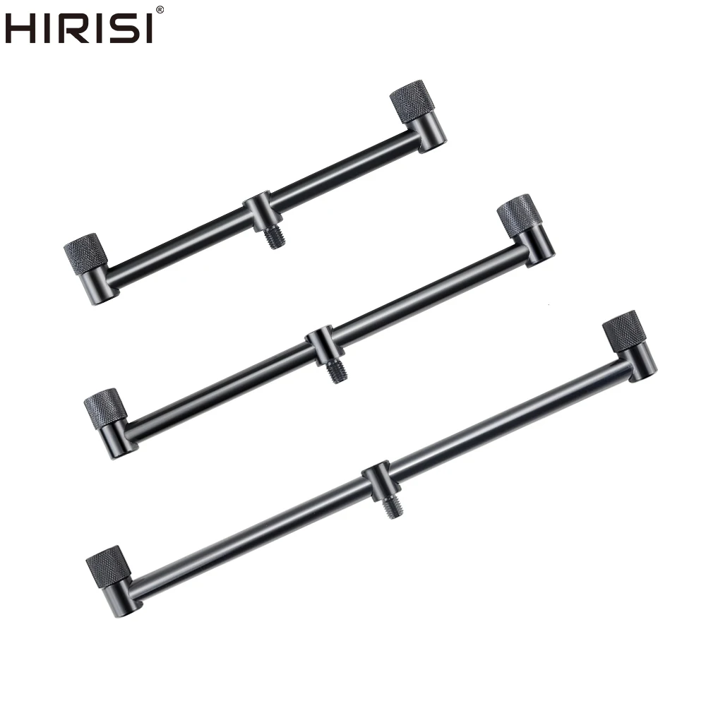2 x Hirisi Mini Short Black Buzz Bars 20cm 25cm 30cm Carp Coarse Fishing Equipment for 2 Rods