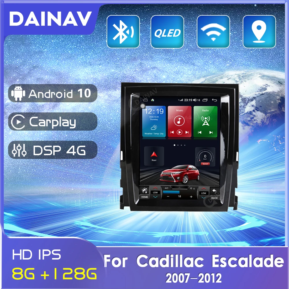 

8+128GB Car Radio For Cadillac Escalade 2007 2008 2009-2012 GPS Navigation Car Multimedia player android auto Google carplay