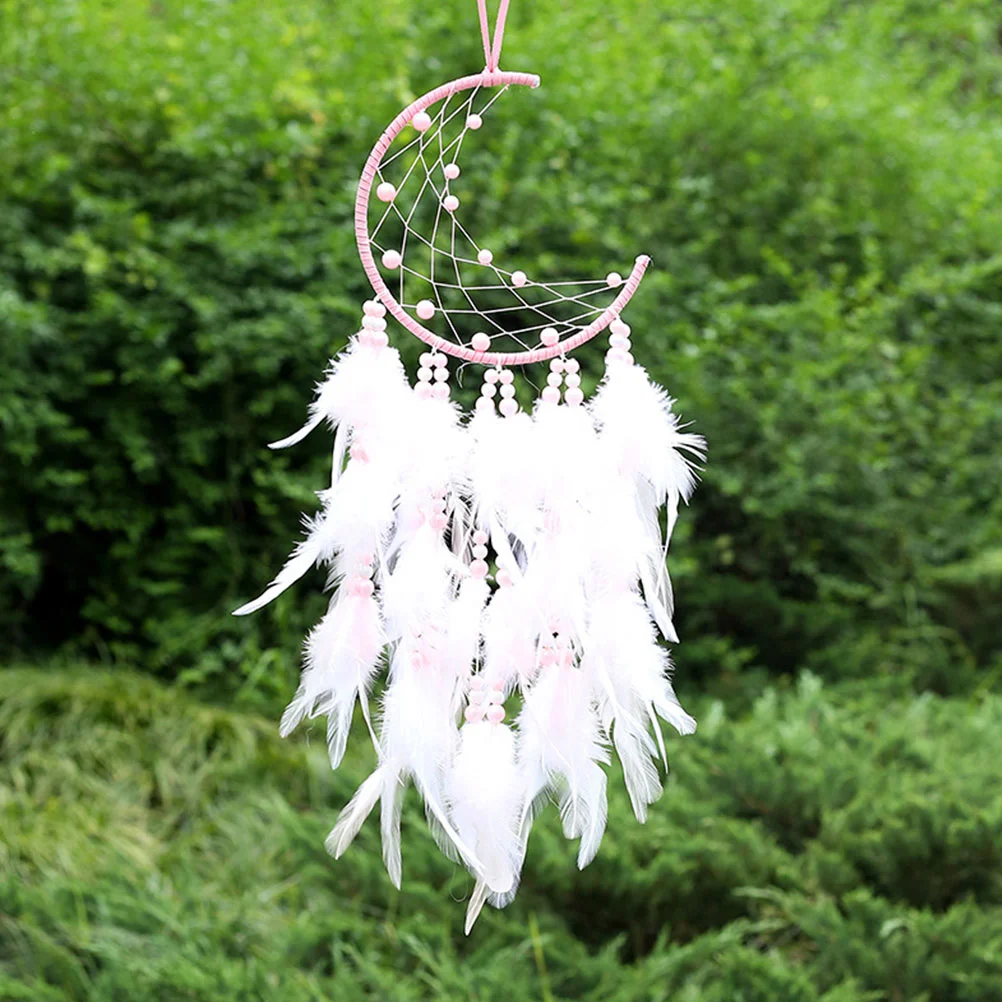 

Dreamcatcher Drcoration Moon Decor Dreamcatcher Decor Hangings Car Decoration Moon Dream Catcher Ornament Bead Pendant