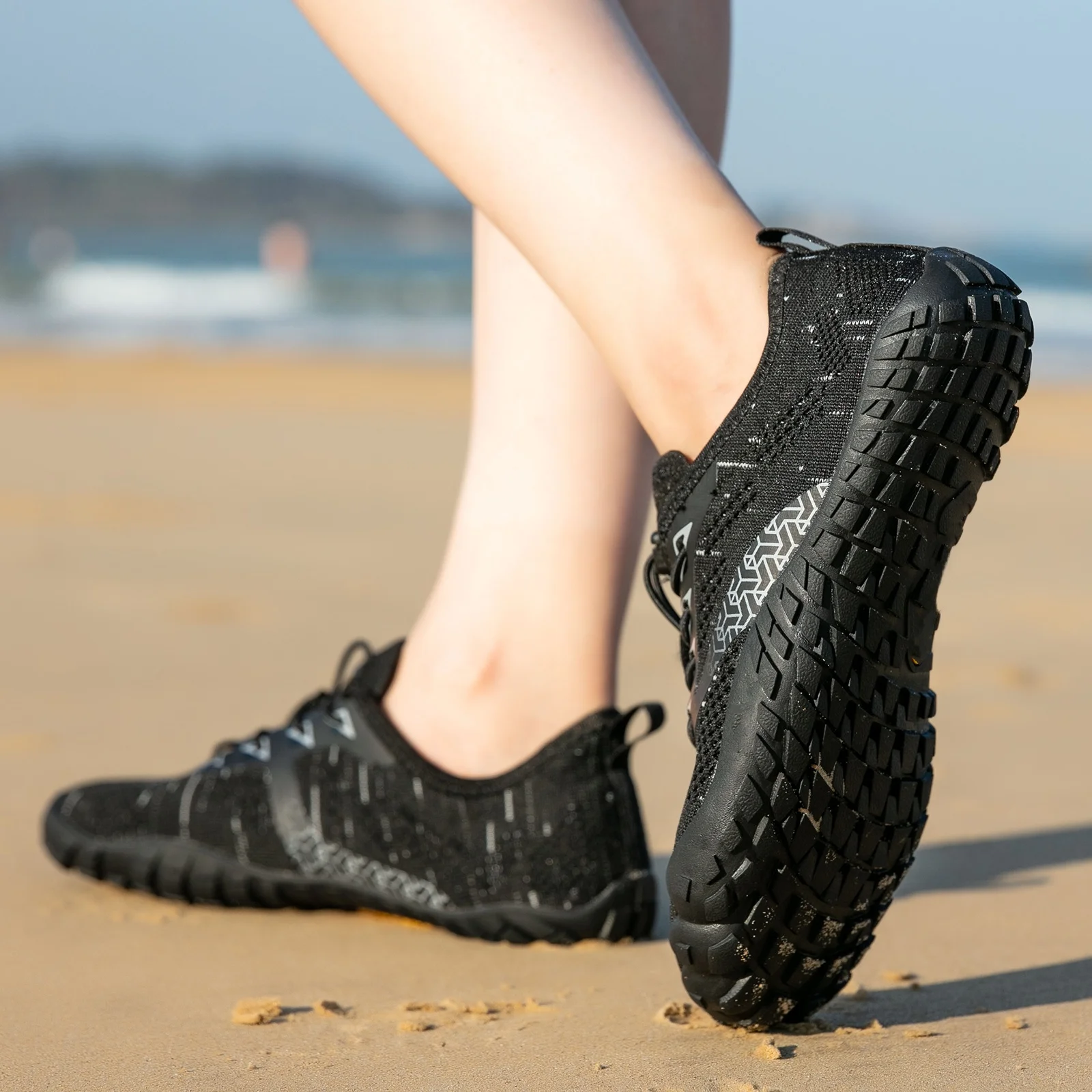 Кроссовки мужские с широким носком Минималистичная дышащая обувь для ходьбы