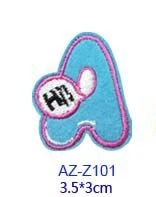 10 шт. вышитые нашивки с буквами алфавита модные мотивные аппликации шляпа сумка