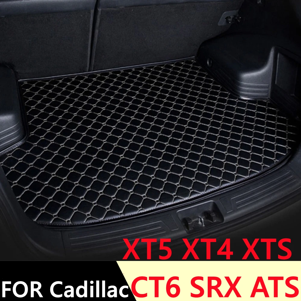 

Коврик для багажника автомобиля Cadillac XT5 XT4 XTS CT6 SRX ATS, водонепроницаемый задний коврик для груза, коврик, автомобильные аксессуары, подкладка ...