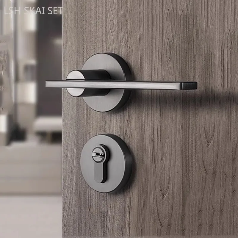 Бесшумный раздвоенный дверной замок высокого качества из цинкового сплава