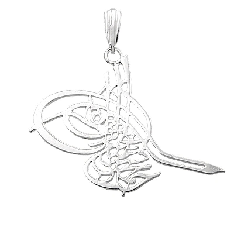 

Silver 925 Sterling Ottoman Monogram Medium Size Pendant