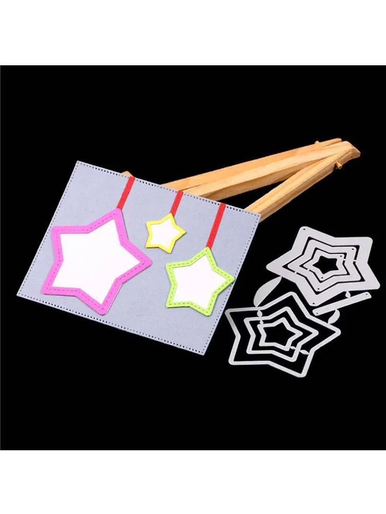 Звезды металлические Вырубные штампы фотоальбом бумажная карта шаблон форма