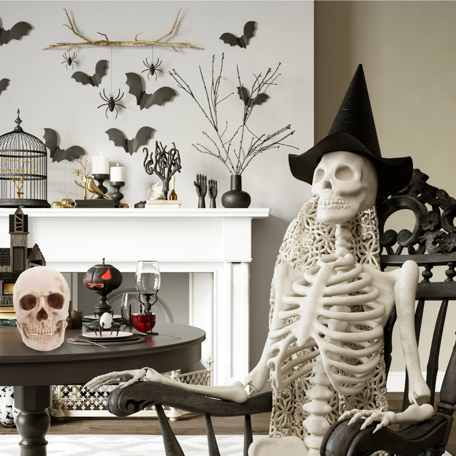 

Skulls Looking Skulls 1: 1 Human for Bar Home Table Decoration