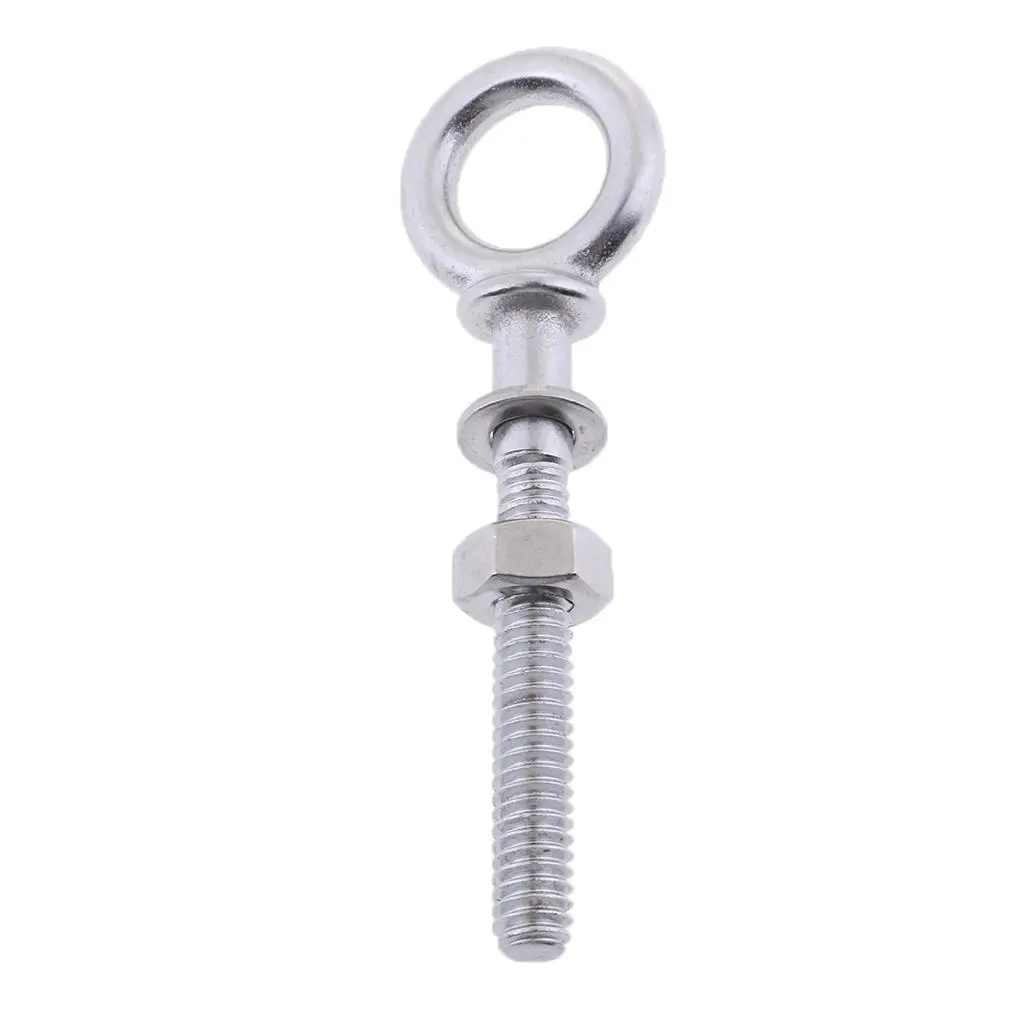 

Marine Grade 304 Stainless Steel Threaded Lifting Eye Bolt Tie Down M4