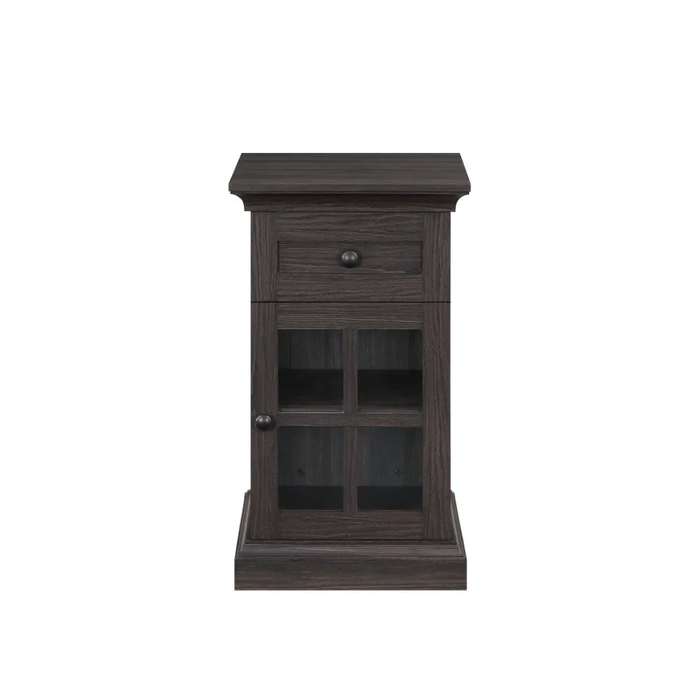 

Доступно достаточное место для хранения для использования с USB табачным дубовым маленьким журнальным столиком