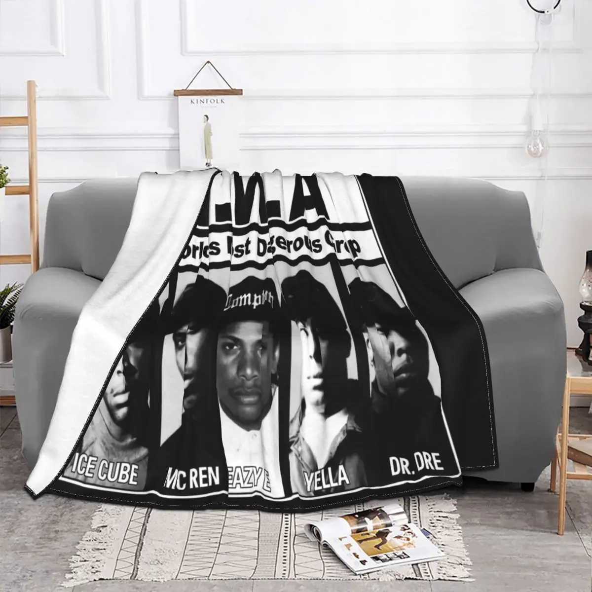 Vtg 90S Мужские бейсбольные маленькие Nwa Eazy E Mc Ren Yella Dre Ice Cube Хип-хоп Рэп Шляпы Плед