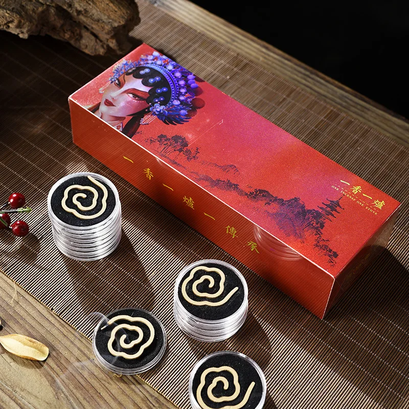

56 PCS Incense Coils Home Temple Praying Incense Coils Solid Cloud Fragrant Incense High Quality Gift For Friends Family