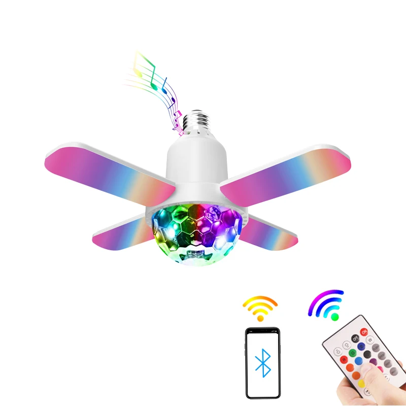 

1Pcs 25W Bluetooth Smart Home Decorative Lights RGB Music LED BulbE27/B22 Screw-in Type with Remote Control