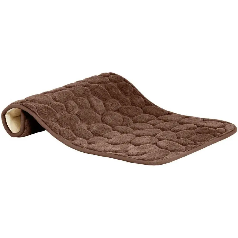 

Коврик для ванны Stone Look, нескользящее, машинная стирка, мягкое банное одеяло из микрофибры с функцией поглощения воды (50X80 см)