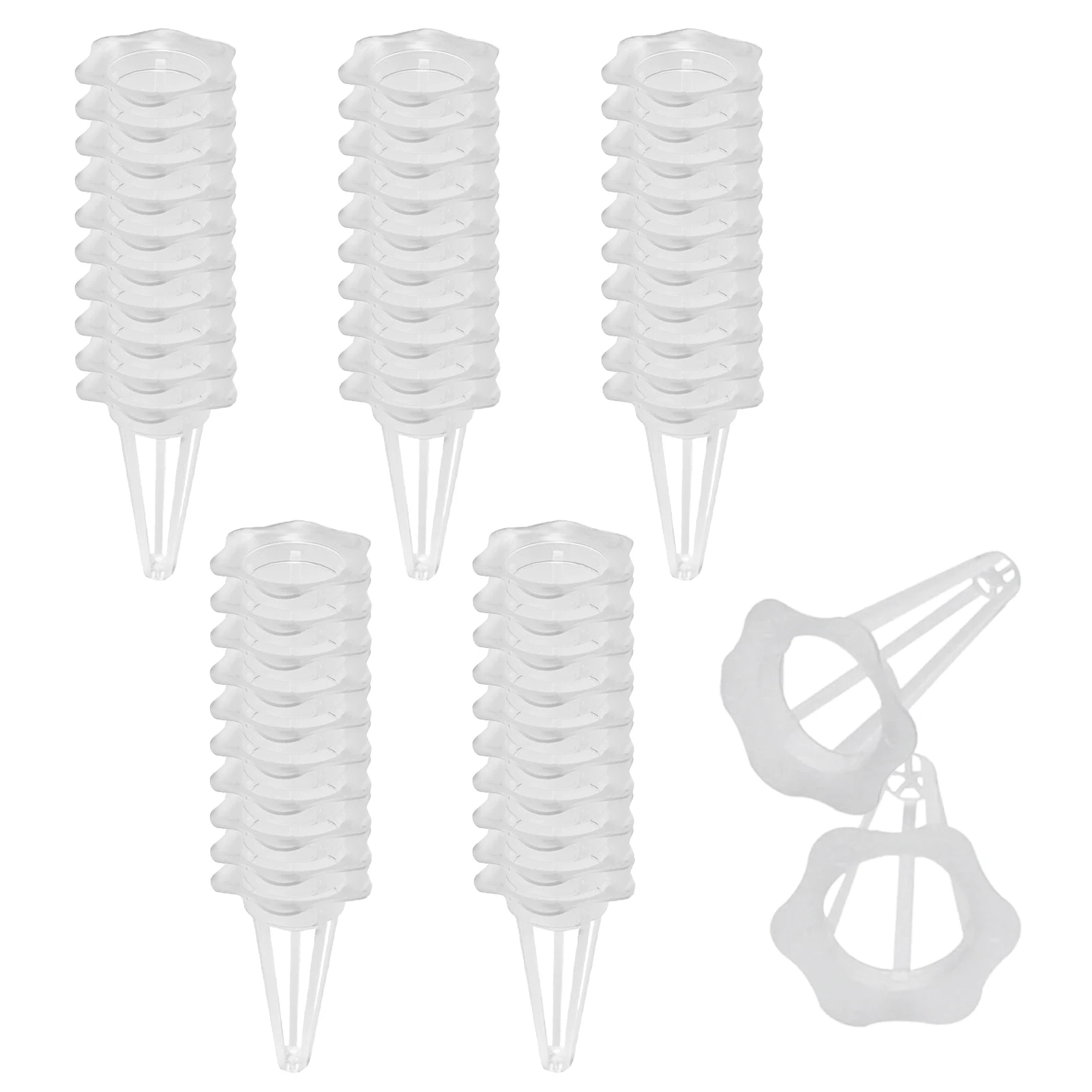 

50 Pieces Garden Plant Net Cups Transparent Hydroponics Net Pots Plant Containers For Garden Nursery Germination And For Growing