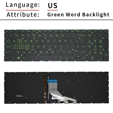 Клавиатура для HP Pavilion 15-DA 15-DB 15-EC 15-CS 15-DF 15-CR 17-BY 15-DX 15-DW