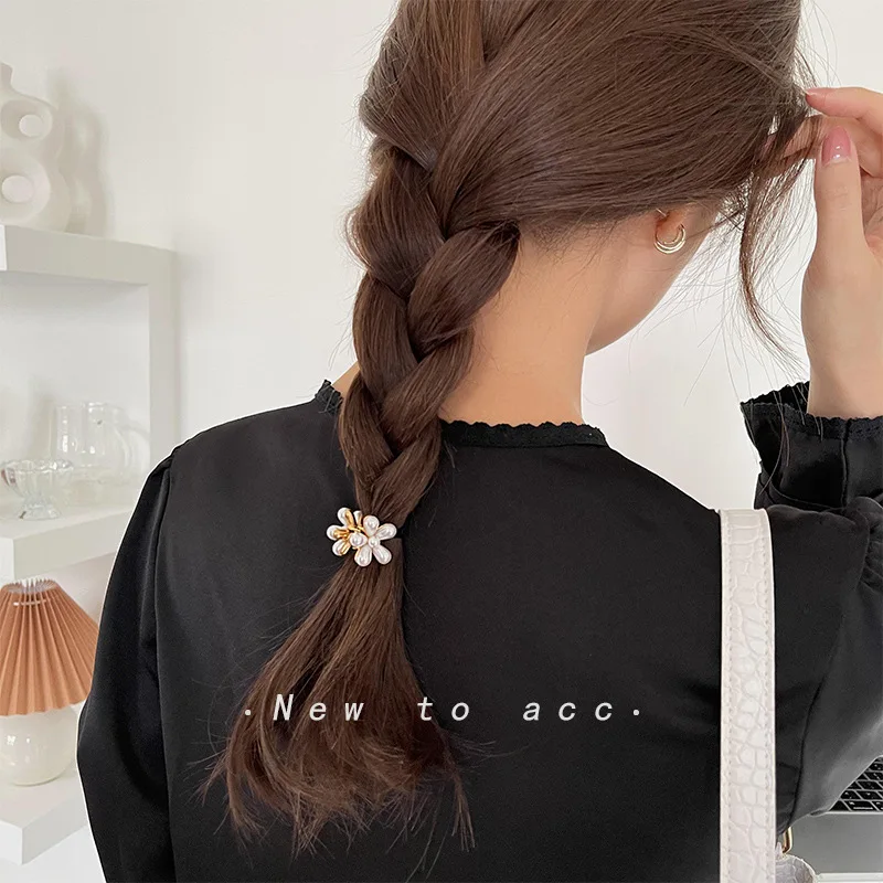 2 шт. винтажные Мини заколки для волос с имитацией жемчуга маргаритки в стиле