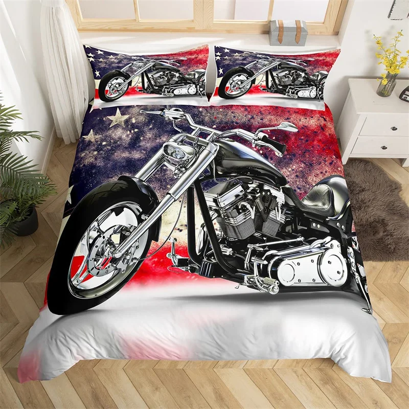 

Western Farm Animal Duvet Cover Microfiber Wild Animals Highland Cow Horse Bedding Set American Flag Comforter Cover Queen Size