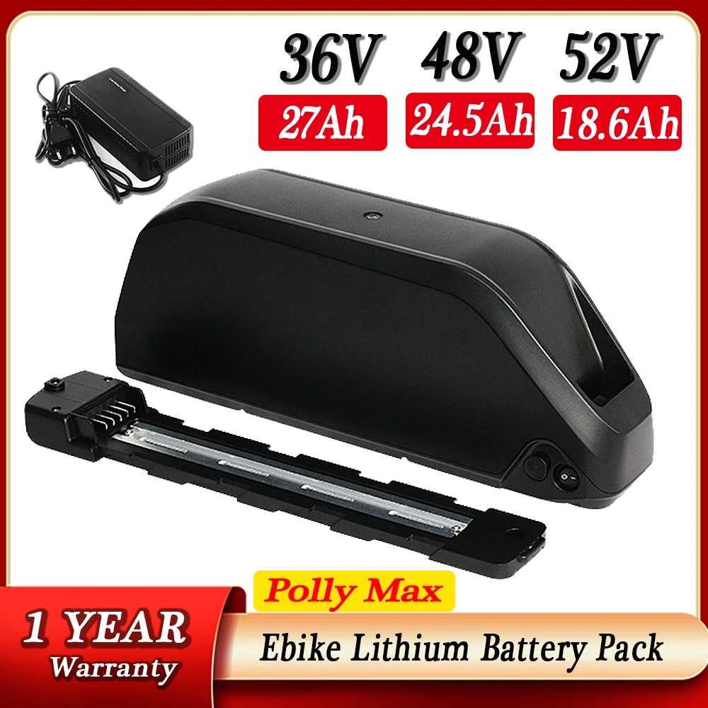 

Original 18650 Cells Electric Bicycle Battery New Hailong Polly DP-9 48V 36V 52V Lithium Battery Pack For 25W-1000W Motor