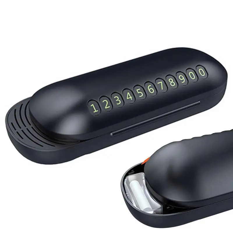 

Temporary Car Parking Card 3-in-1 Temporary Phone Number For Car Dashboard Parking Plate For Car Parking Number Plate For