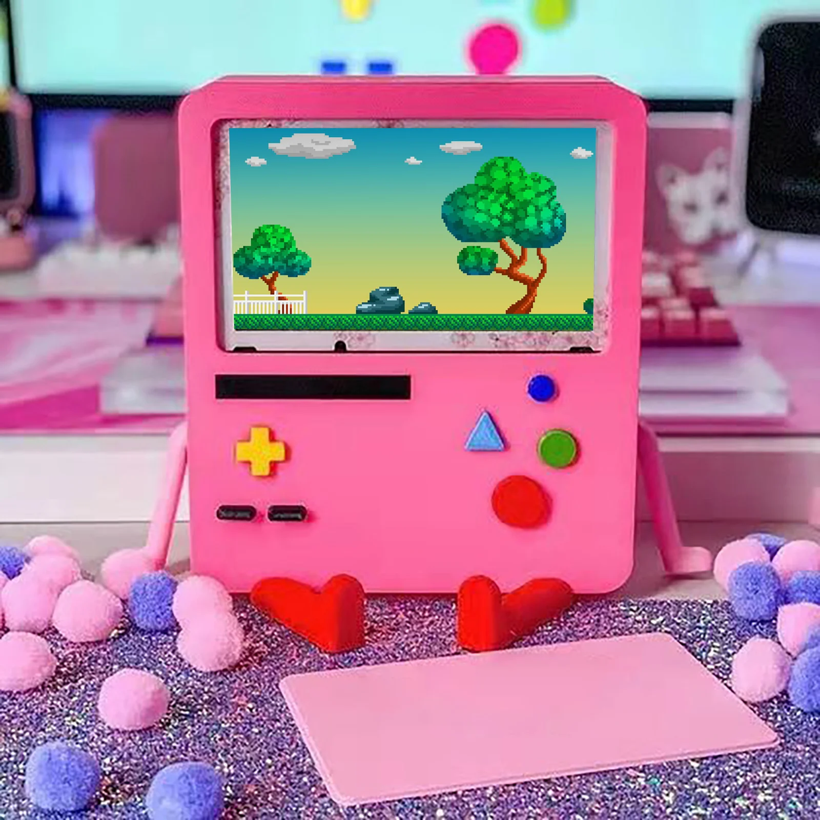 

BMO Control Game Support Storage Holders Racks Cute Cartoon Portable Charger Dock for Nintendo Switch Accessories