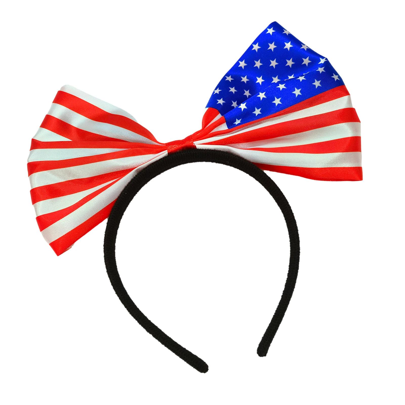 

Independence Day Headband Girl Bowknot Headwear American Flag Bow Headbands For Women Cosplay And Party Photo Props