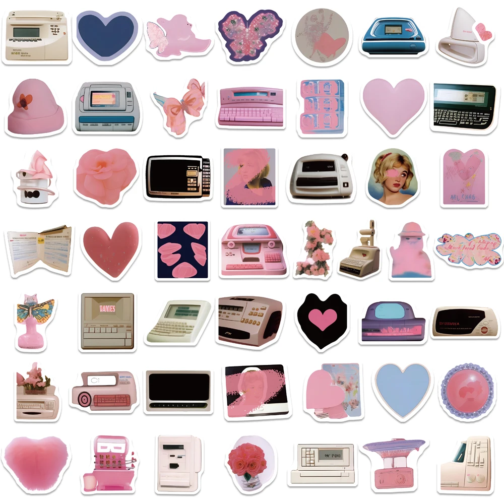 

10/25/50PCS INS Style Colorful Sugar Simple Personalized Sticker Waterproof DIY Luggage Case Guitar Cup Phone Case Gift Decal