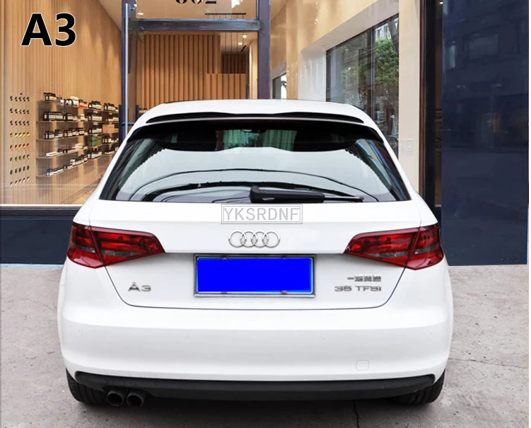 Цветной Автомобильный спойлер из углеродного волокна для Audi A3 Sportback aleron 2014 2015 2016