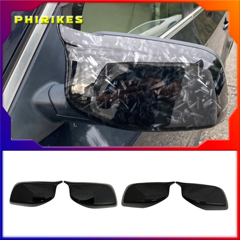 

Hot 2x Car Replacement Side Rearview Mirror Cover Cap M Style For BMW E60 E61 2003-2008 Rear View Mirror Covers Cap Case Trim