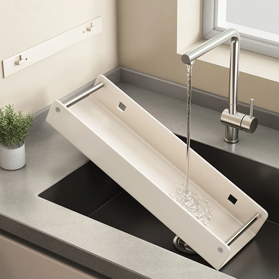 Настенная прямоугольная полка для ванной и кухни органайзер из углеродистой