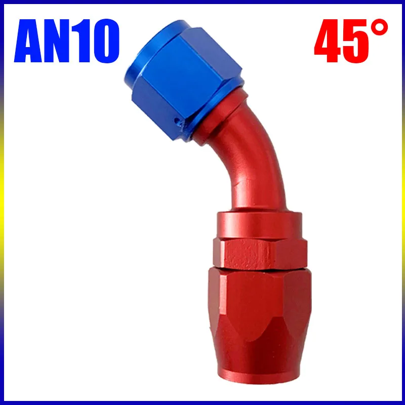 

CPE AN4 AN6 AN8 AN10 AN12 Фитинг для шлангов Алюминиевые красные синие фитинги Адаптер Фитинг для масляной топливной трубы 0/45/90/180 градусов