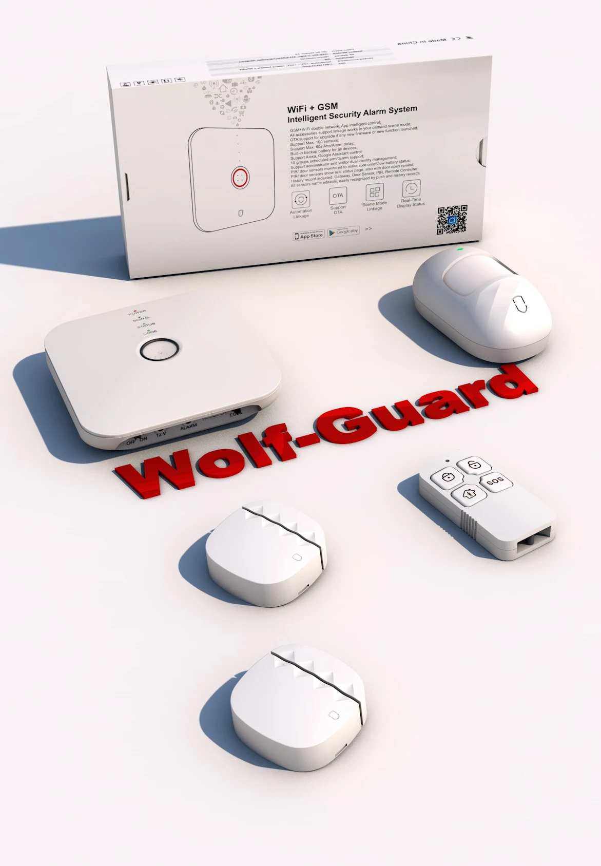 Wifi Tuya Smart Life Alarm GSM smart home wifi gateway security alarm system enlarge