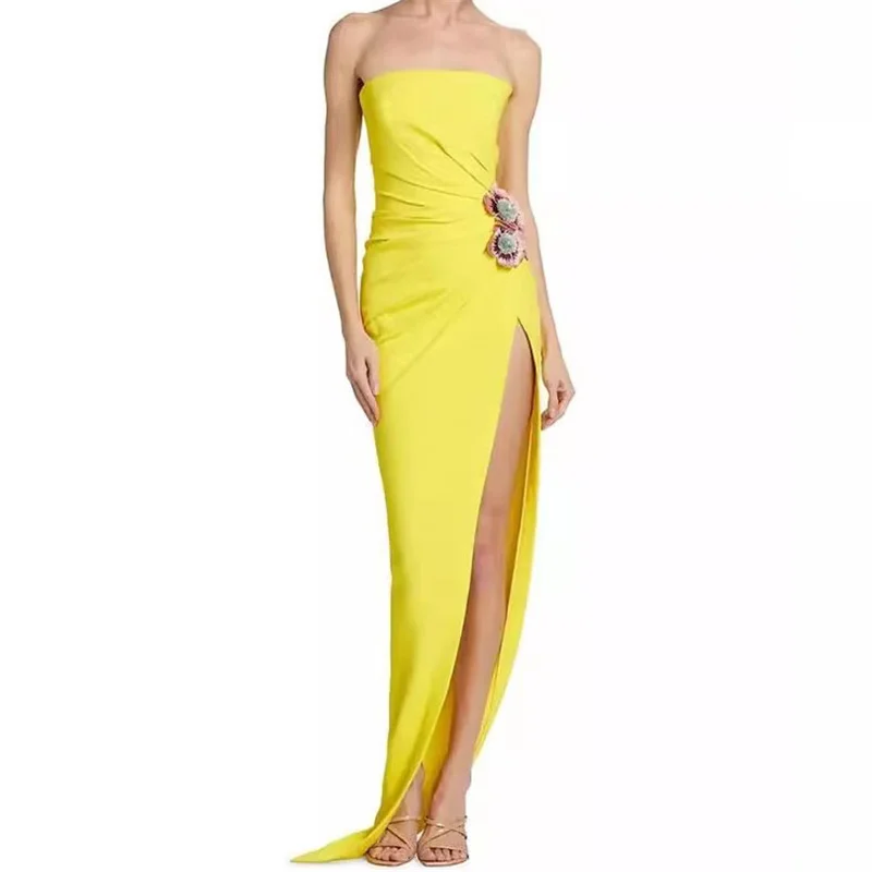 Женское летнее платье с цветочным 3D принтом без рукавов