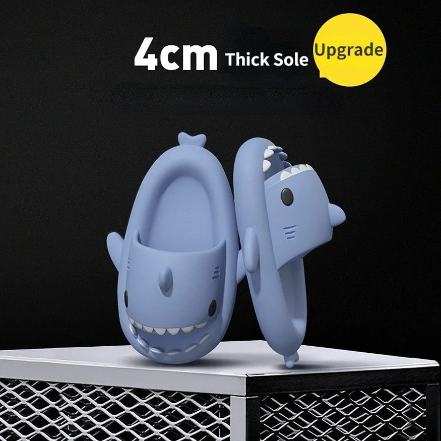 

Flip Flops Shark Slides Clapper Men Home Slippers Cloud Male Non Slip Eva Summer Soft Sole Sandals Women Funny Flat Shoes Female