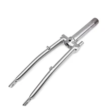 Titanium Bike Fork For Brompton  Bicycle Front Fork Rear Triangle Frame 1&1/8" Lightweight 16" original Size Part