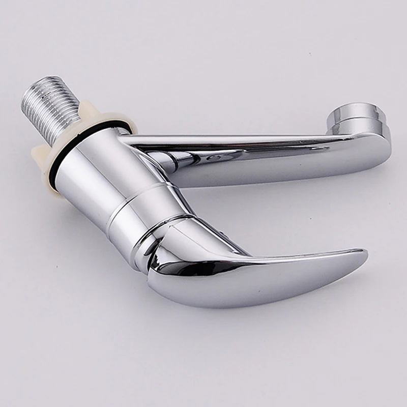 

Kitchen Faucets Chrome Deck Mount Bathroom Basin Faucets Single Handle Single Hole Bath Tap Cold Water Tap Hardware