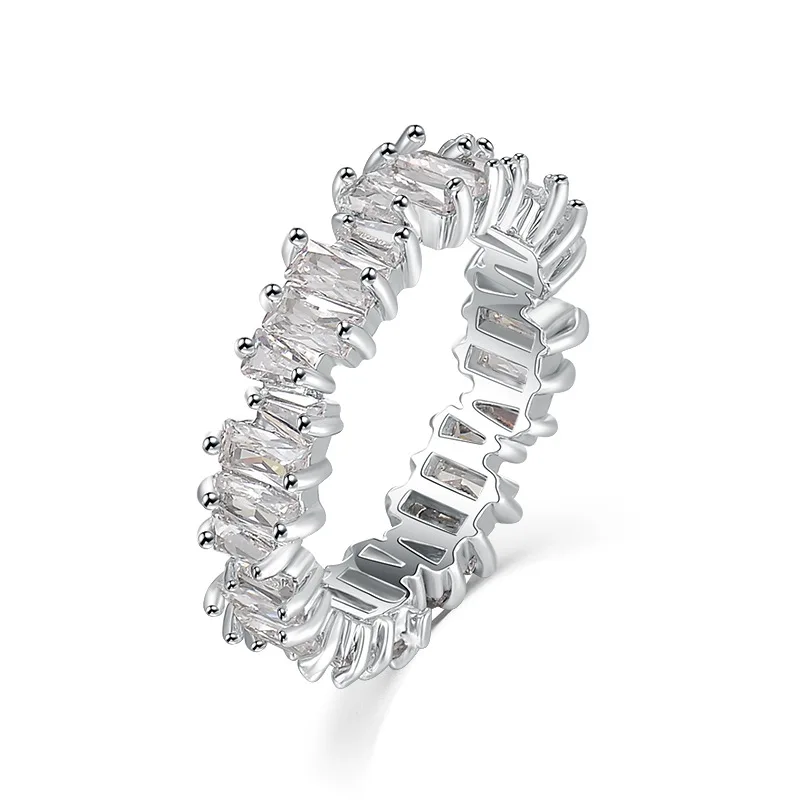 

2023 Rings For Women Colorful Square Zirconia Stylish Individuality Korean Fashion Multinational Cheap Items With Free Shipping