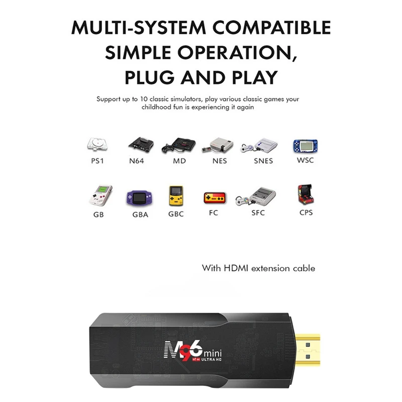 Новый мини-телевизор H313 4K сетевой плеер Android Smart TV Box ATV HD телеприставка Stick для Google