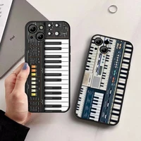 vintage synth synthesizer phone case for iphone 13 12 11 pro max x xr xs 13 mini 7 8 6s plus 2020 se phone full coverage covers