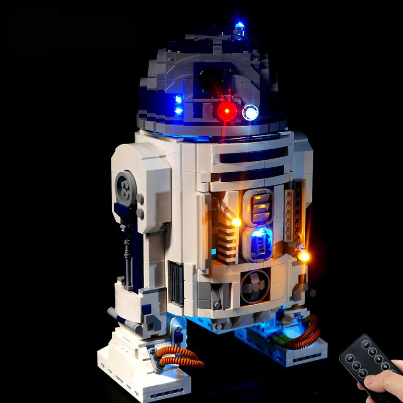 

Only led lights kits for 75308 R2-D2 (NOT Include The Model) Bricks DIY Decoration
