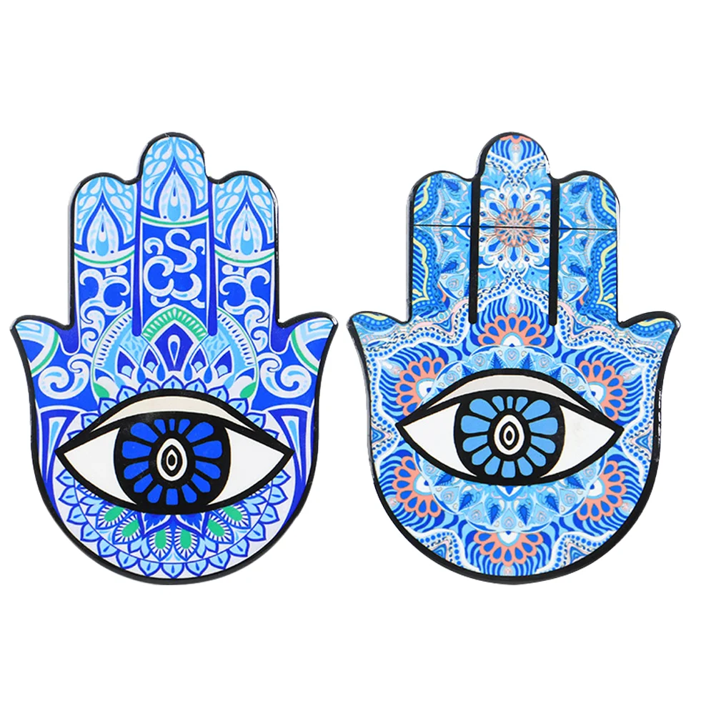 

Hamsa Hand Eye Decor Evil Home Ornament Table Stand Fatima Wall Hanging Protection Blue Amulet Sign Eclectic Blessing Turco Ojo