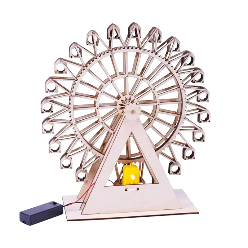 Деревянное вращающееся колесо сделай сам для детей 8-12 -16 лет инженерный комплект
