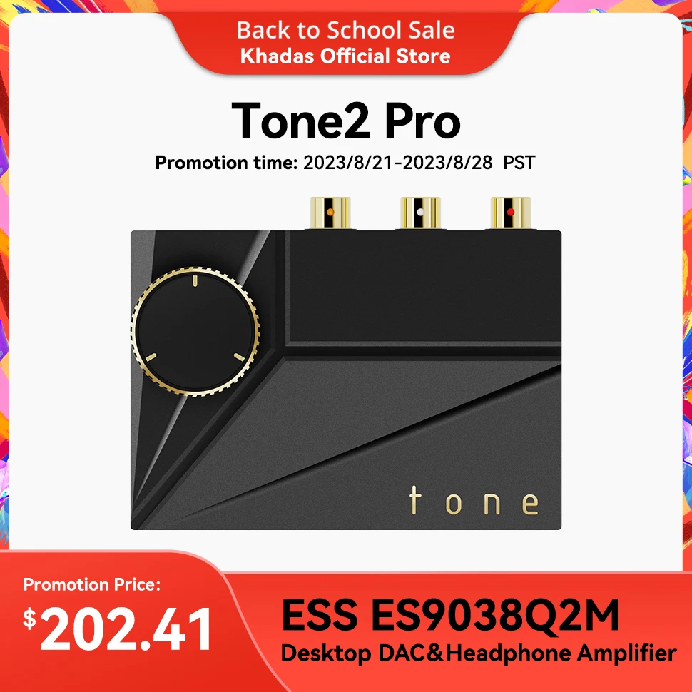Портативный Настольный усилитель для наушников Khadas Tone2 Pro DAC Amp, сбалансированный RCA HiFi аудио, выход 4,4/3,5 мм, поддержка BT5.0 без потерь