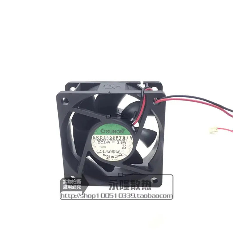 Оригинальный KD2406PTB1 60*60*25 мм 6 см 24 в 2,6 Вт серверный преобразователь частоты охлаждающий вентилятор