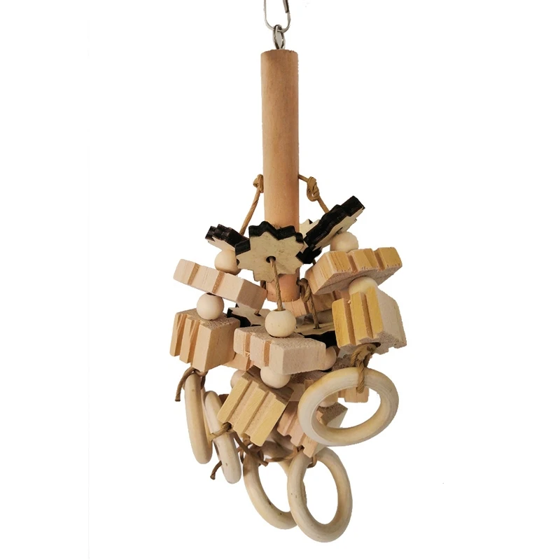 

Жевательные блоки для птиц, деревянные жевательные игрушки для корелл, неразлучников, африканские, для серого цвета G2AB