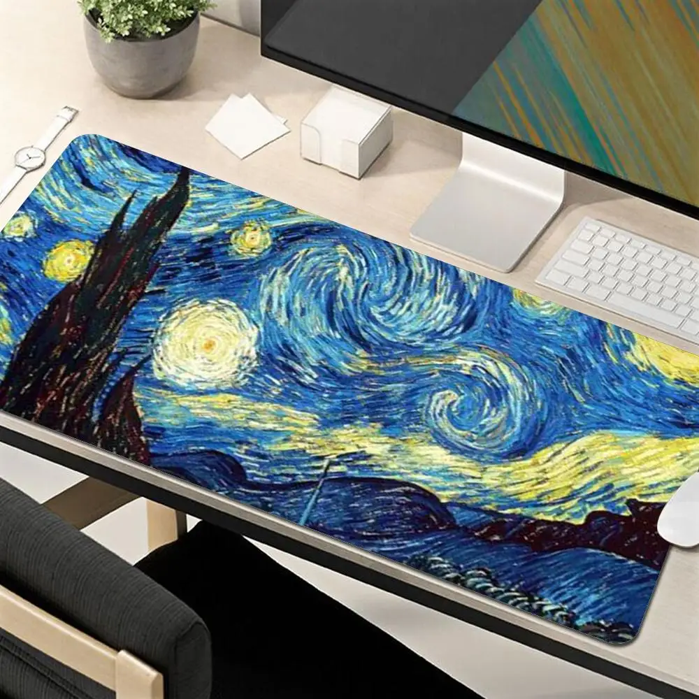 Коврик для мыши с рисунком Ван Гога иллюстрация ПК игрового шкафа клавиатуры