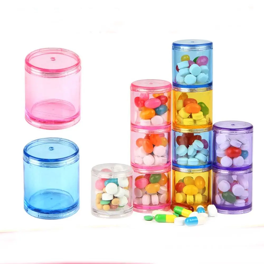 

Mini Sealed Portable Packing Case Organizer Container Pill Box Holder Pill Dispenser Container Home Medicine Boxes