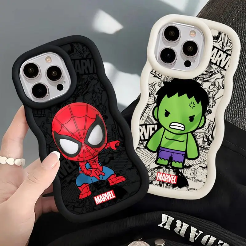 Чехол для телефона Marvel Spiderman The Hulk Oppo A38 A53 A54 A57 A12 A11k A15s A16e A5s A16k A17k A9 A7 A11 A32 A33 A58 4G 5G Cover