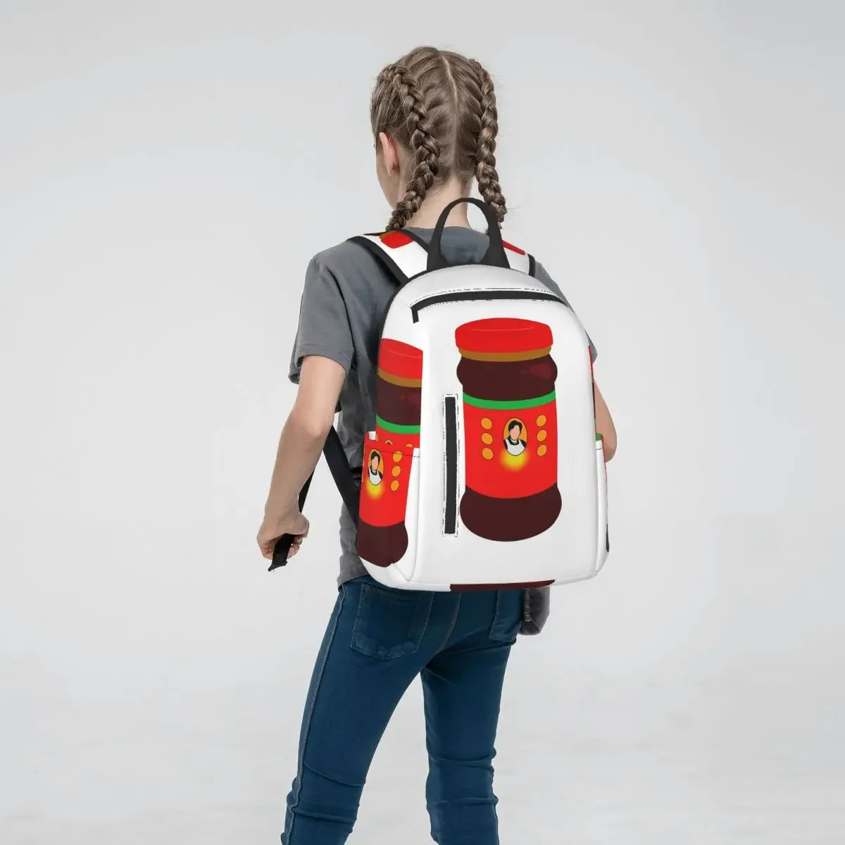 Фото Рюкзак для студентов Chili Oil, школьная сумка, походный рюкзак для путешествий, для мужчин и женщин, сумка для книг, сумки через плечо №3