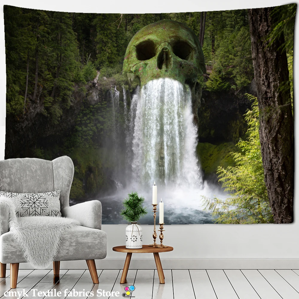 Подвесной Настенный психоделический таинственный натуральный гобелен хиппи